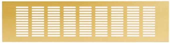 Plintrooster aluminium - goud L=400mm x H=100mm - RA1040G