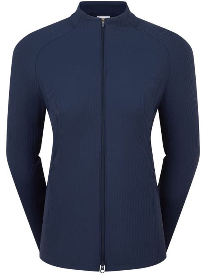 Footjoy Full Zipp Rib Midlayer Dames Navy