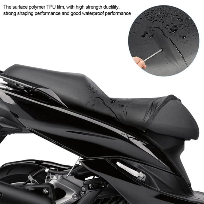 Motorcycle Scooter Zadelhoes Waterdichte stof UV-beschermer Kussenbeschermer gray