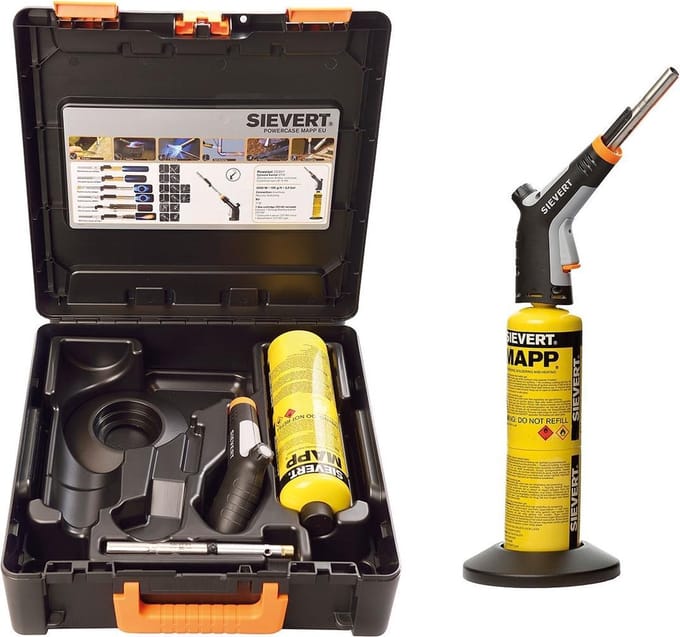 Sievert Powercase Gasbranderset - Powerjet EU + Mapp EU