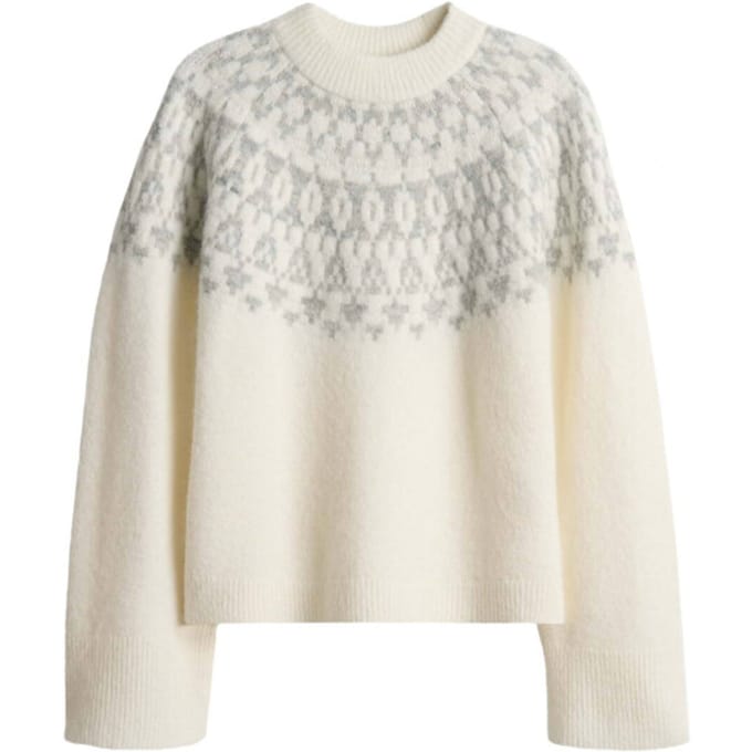 Gebreide pullover in Noorse look, model 'Porway'