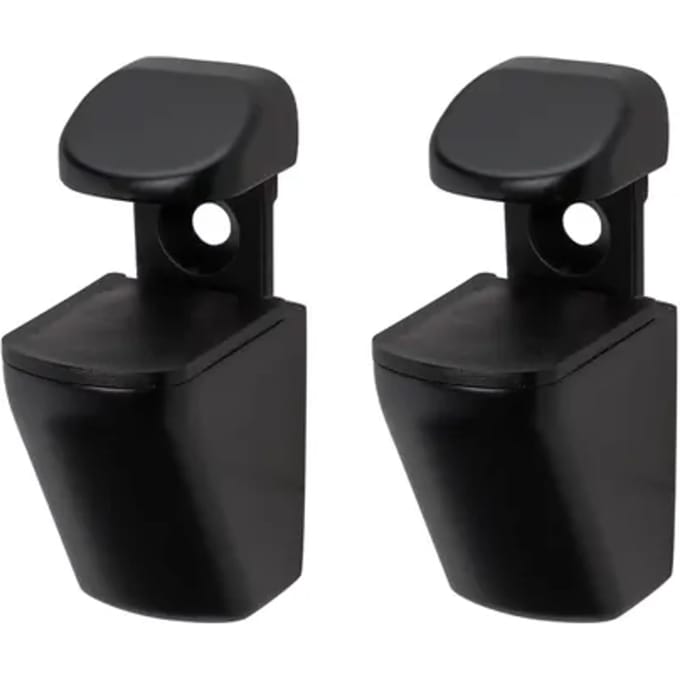 Duraline Plankdrager Clip Mini S/2 Mat Zwart 4pp