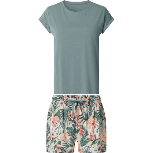 ESMARA Korte dames pyjama (Blauw, XS (32/34))