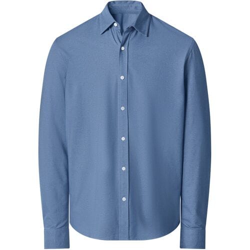 esmara Men Heren overhemd (Blauw, M)