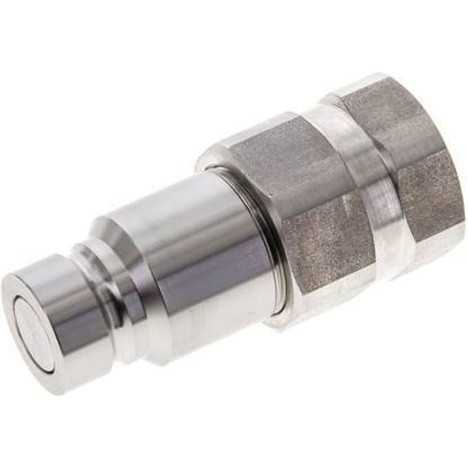 RVS DN 12 Vlakdichtende Koppeling Insteeknippel G 3/4 inch Binnendraad ISO 16028 D 24.5mm