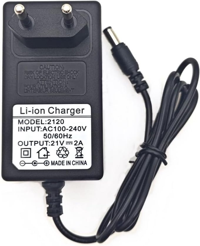 Universele 21V 2A 42W AC/DC Adapter Oplader met Indicatielampje en Veiligheidsfuncties