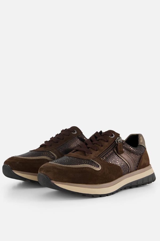 Feyn Kivian Sneakers bruin Suède K-Leest - Maat 41