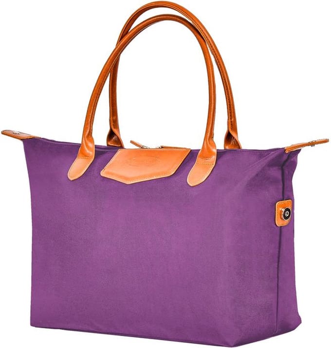 Snowball - praktische shopper - handbagage - paars - medium size