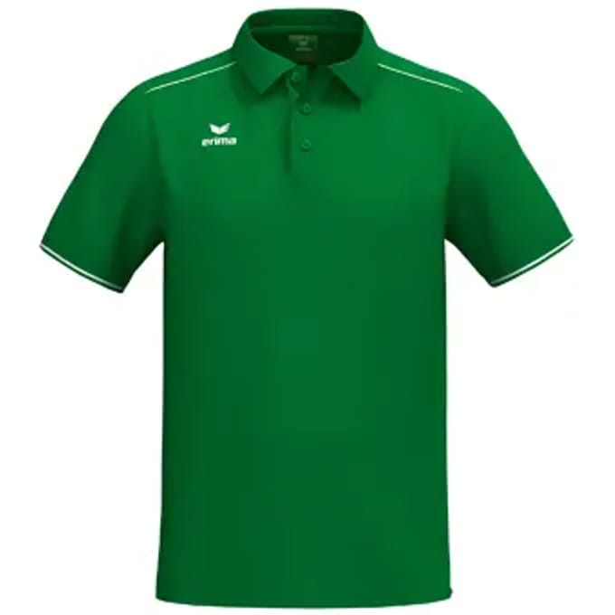 Erima Cmpt 3 Wings Polo Heren - Smaragd / Wit | Maat: M
