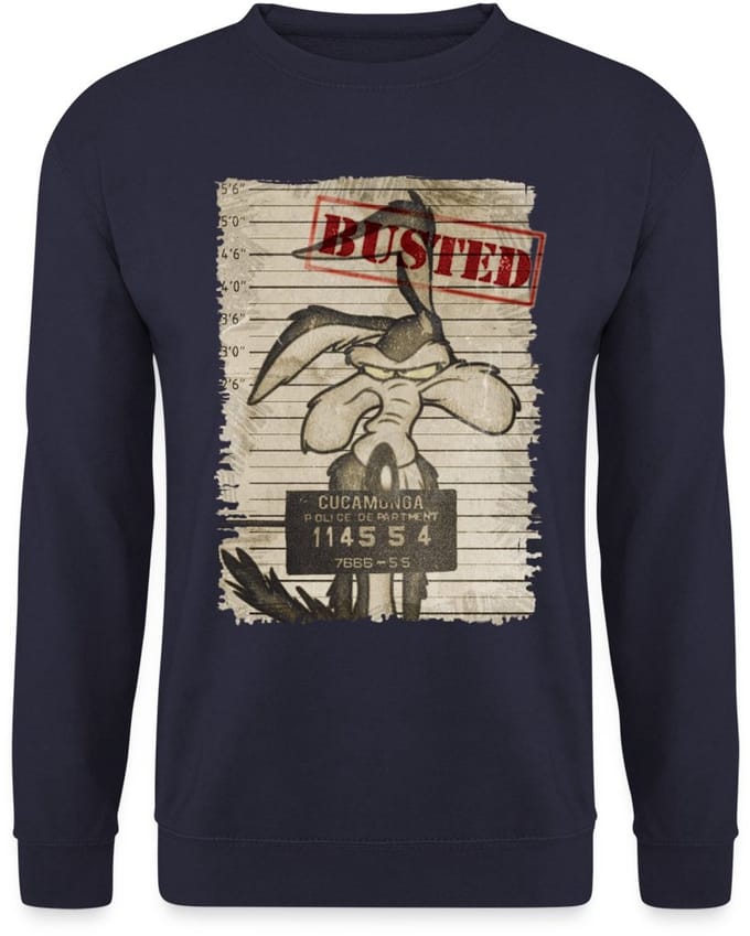 Looney Tunes Wile E. Coyote Busted Sweater Heren