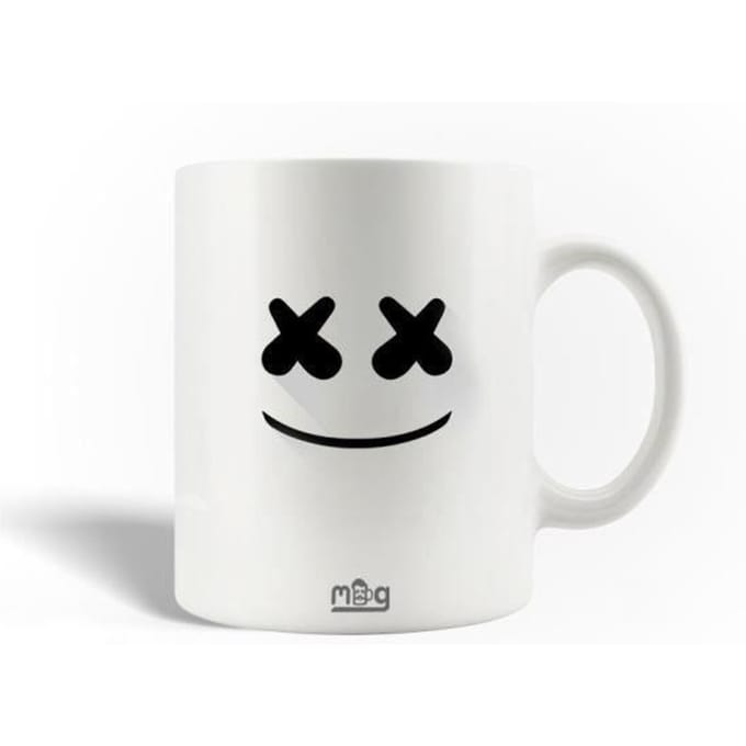 Mug - MANIACASE - Marshmello DJ - Céramique - 30cl - Noir - Compatible lave-vaisselle