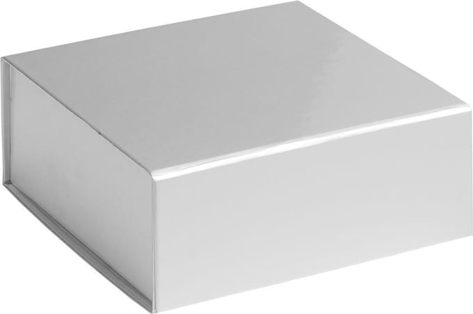 Cadeaudoos ZILVER, 14x14,5x5,7cm (5 stuks)