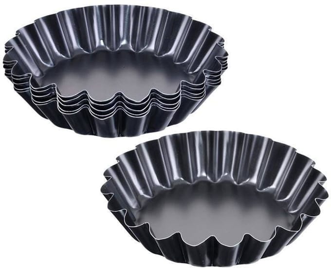 Orion - Bakvorm Tartalette - 9 cm - Metaal - Set van 6