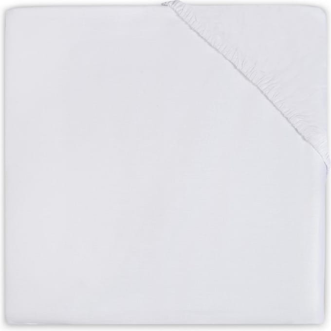 Jollein Baby Hoeslaken Wieg Jersey 40x80/90cm - Wit