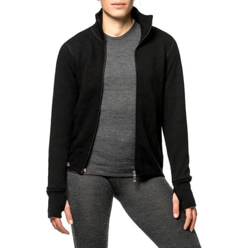 Woolpower Full Zip Jacket 400 (Maat - M, Kleur - BLACK)