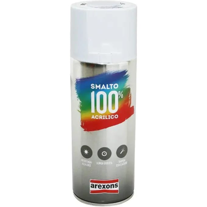 arexons autospuitverf wit mat / 400 ml nieuw