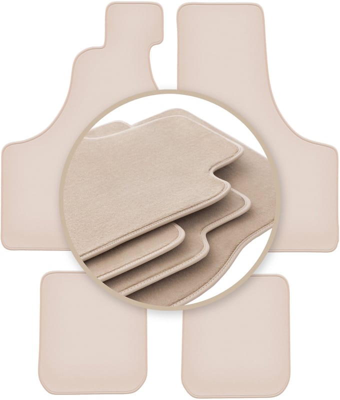 PREMIUM beige matten voor: Fiat 126P n.v.t. 1973-2001