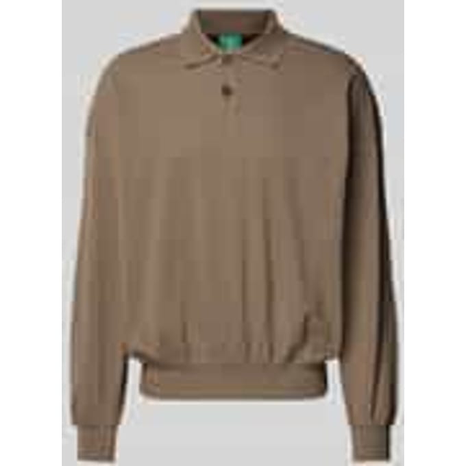 sweatshirt met geribde boorden