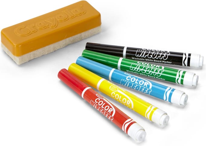 Crayola - Whiteboardset - 5 stiften en 1 wisser
