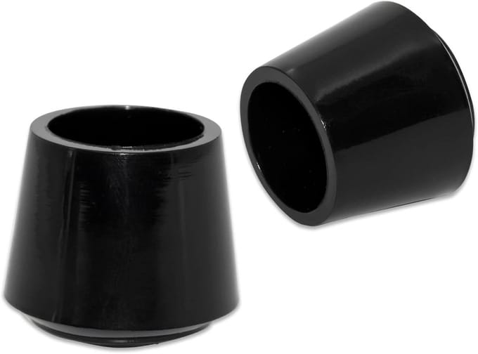 Set van 12 Stuks Synthetisch Rubberen Stoelpootdoppen voor Ronde Poten 14mm