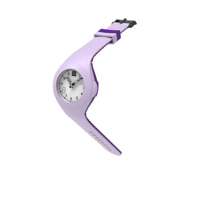 TOO LATE - siliconen horloge - MASH UP BICOLOR - Ø 40 mm - lILLAC VIOLET