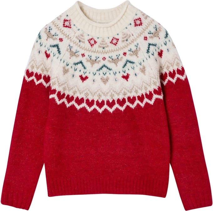 Vertbaudet Jacquard trui voor meisjes met kerstthema
