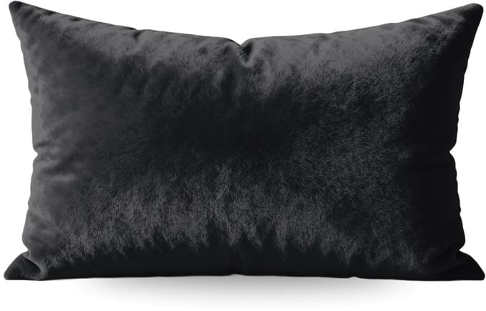 Zelesta Flanel Uni Kussenslopen set van 2 - Zwart 80x80cm