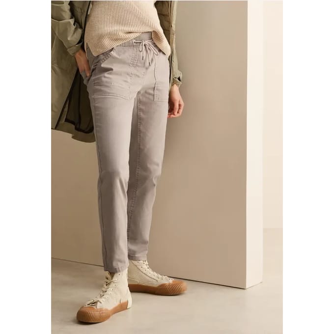 Broek met gewassen look