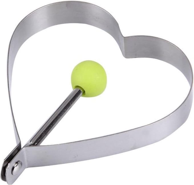 Jumada's - Eiervorm - Hart - Perfect gebakken - Zilver
