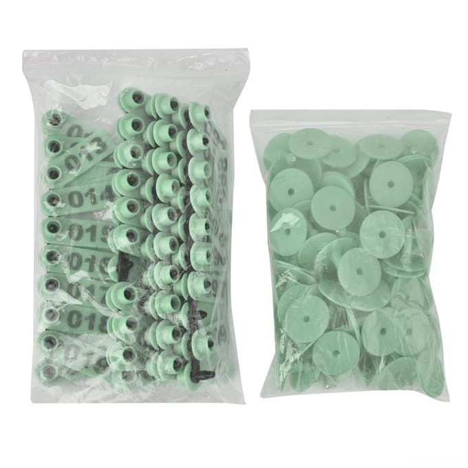 1-100 Nummer Plastic Vee Oor   Dier   voor Geit Schaap   (Oranje)