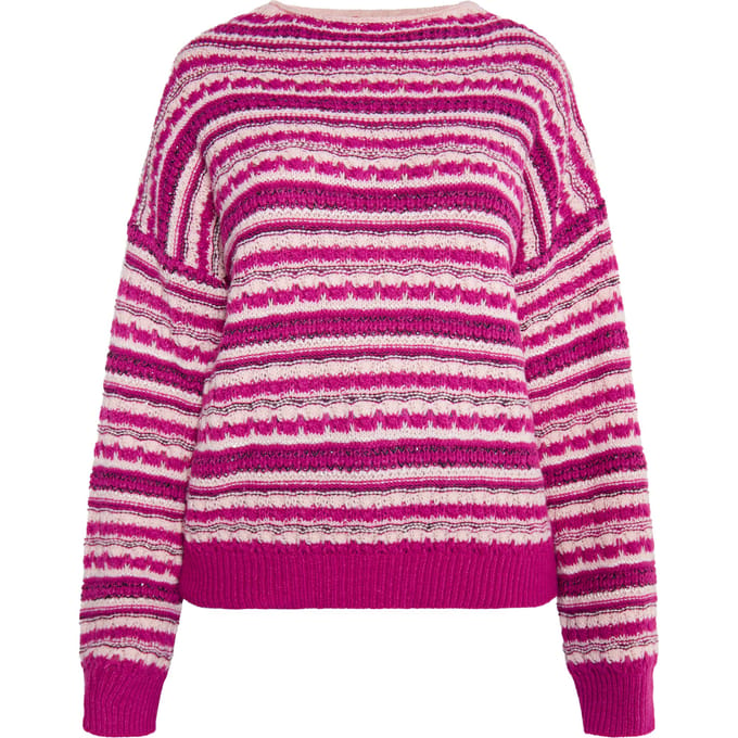 IZIA Jumper Dames Bessenroze veelkleurig