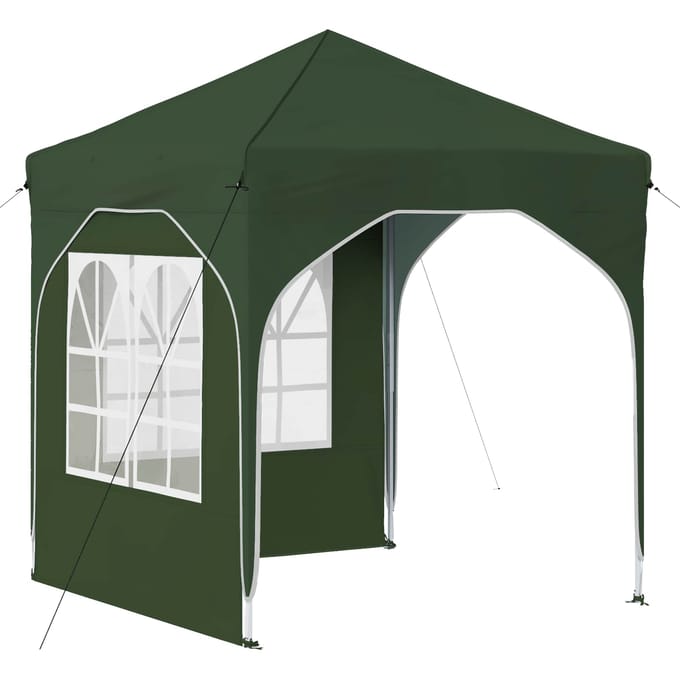 vidaXL - Pop-up - Feesttent - 192 - x - 192 - x - 245 - cm - Groen