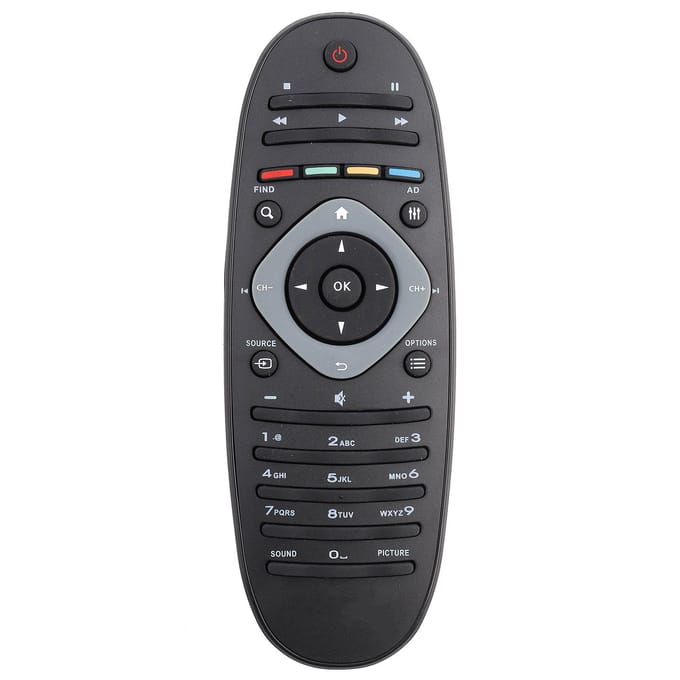 Vervangende tv-afstandsbediening, universele controller voor Philips-tv wit