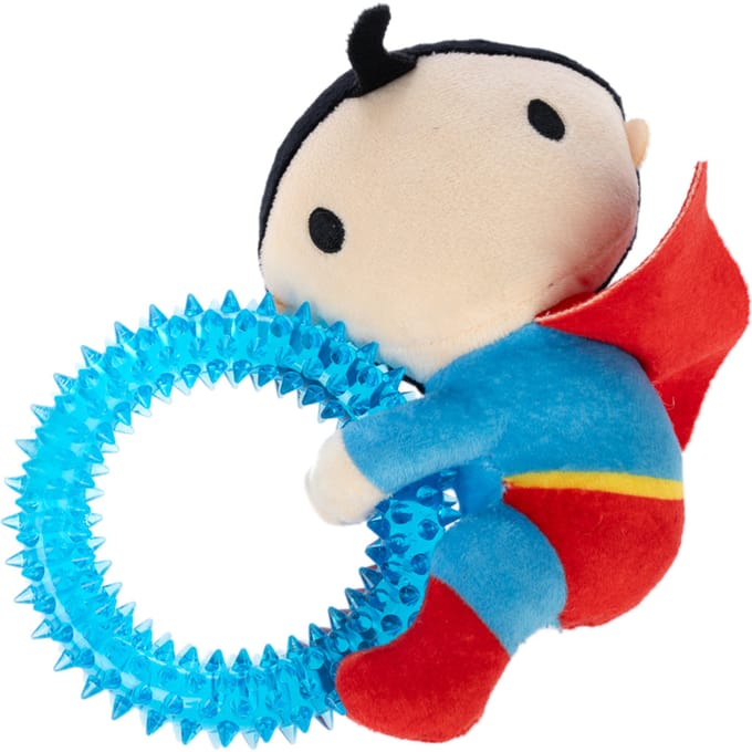 Warner Bros™ DC hondenspeeltje Superman met ring ca. l 17 x b 16 x h 5 cm