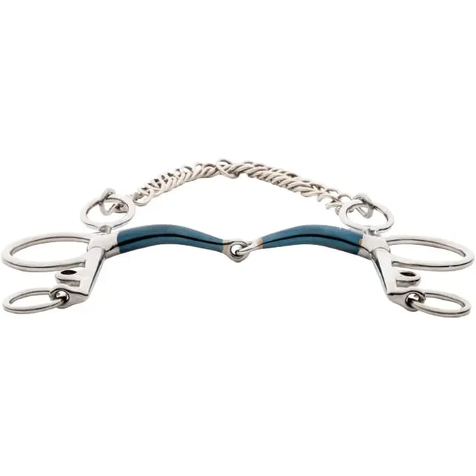 Pelham met een enkele breuk lang voor paard Kavalkade Ergonomic