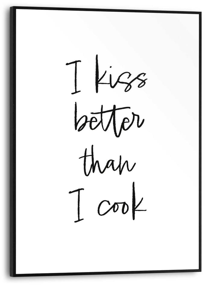 Schilderij Cooking Kisses - 40 x 30 - Hout - REINDERS