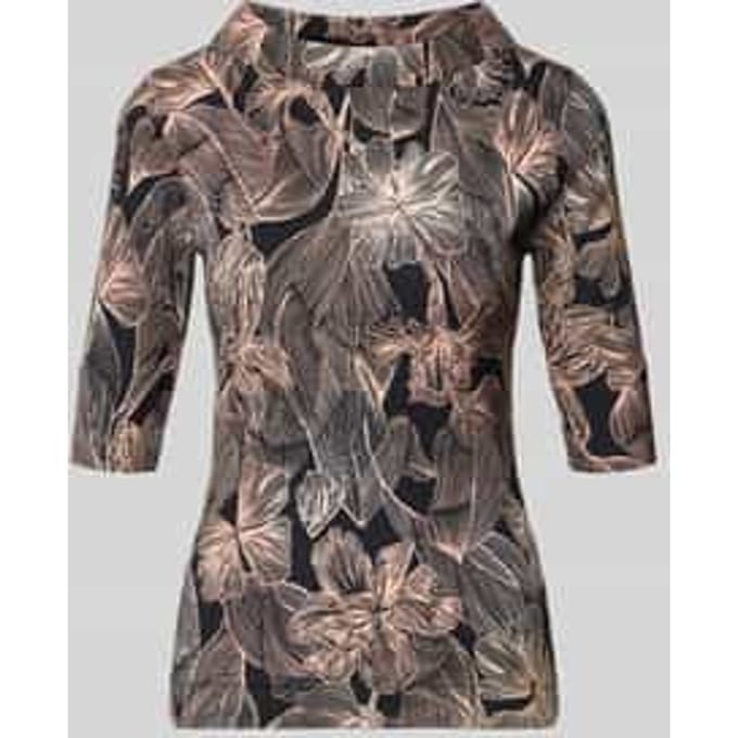 T-shirt met Opstaande kraag