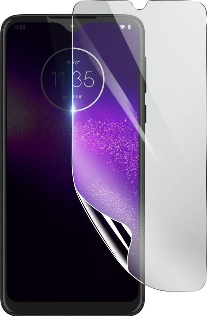 3mk, Geschikt voor Motorola One Macro, Schokbestendige Hydrogel Screenprotector, Transparant