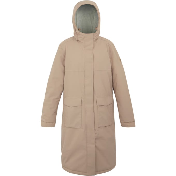 Regatta Dames/Dames Yarli Longline Waterdichte Jas (Warm Taupe/Licht Vanille)