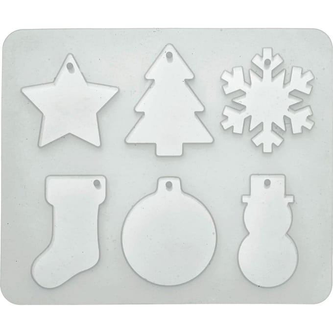 Silicoon gietvorm "Kerstvormen"