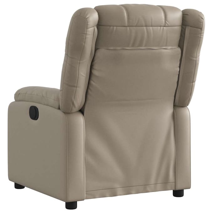 vidaXL - Fauteuil - verstelbaar - kunstleer - cappuccinokleurig