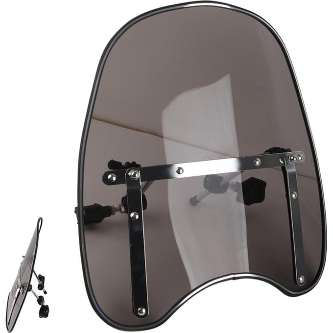 Universele Motorfiets Windscherm 22?25mm Stuurmontage gray