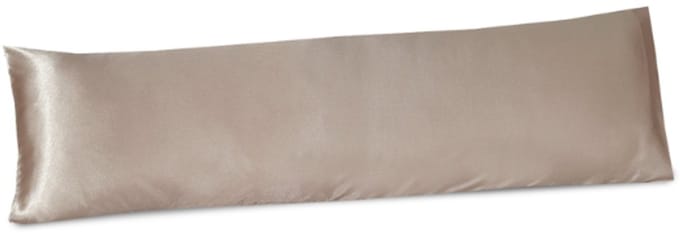 Beauty Silk - Satijnen Body Pillow Kussensloop - Taupe - 40x145 cm - Glans Satijn
