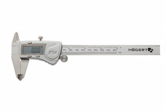 Hogert Technik HT4M274 - Digitale Schuifmaat - LCD - Roestvrijstaal