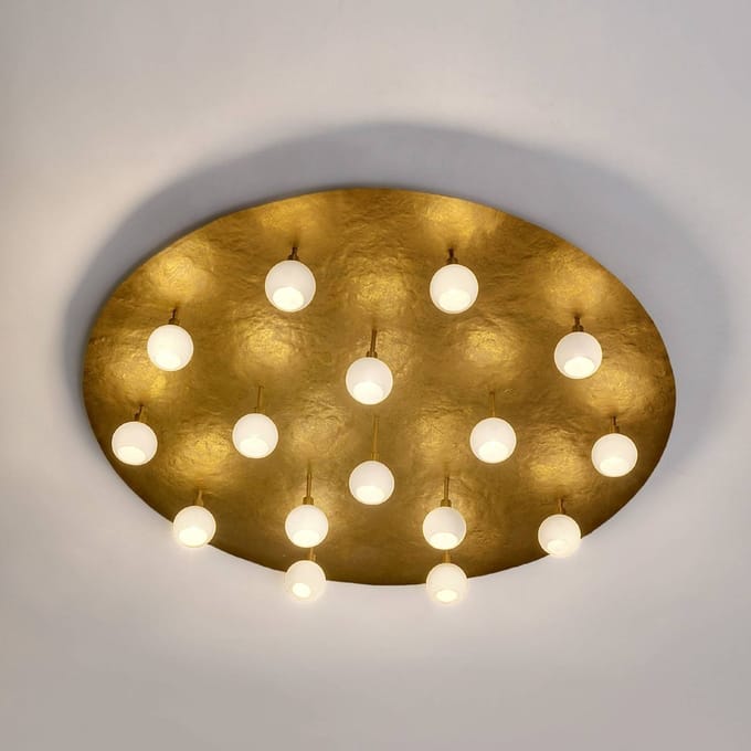 Holländer Lucente plafondlamp, 16-lichts, Ø 60 cm, G4