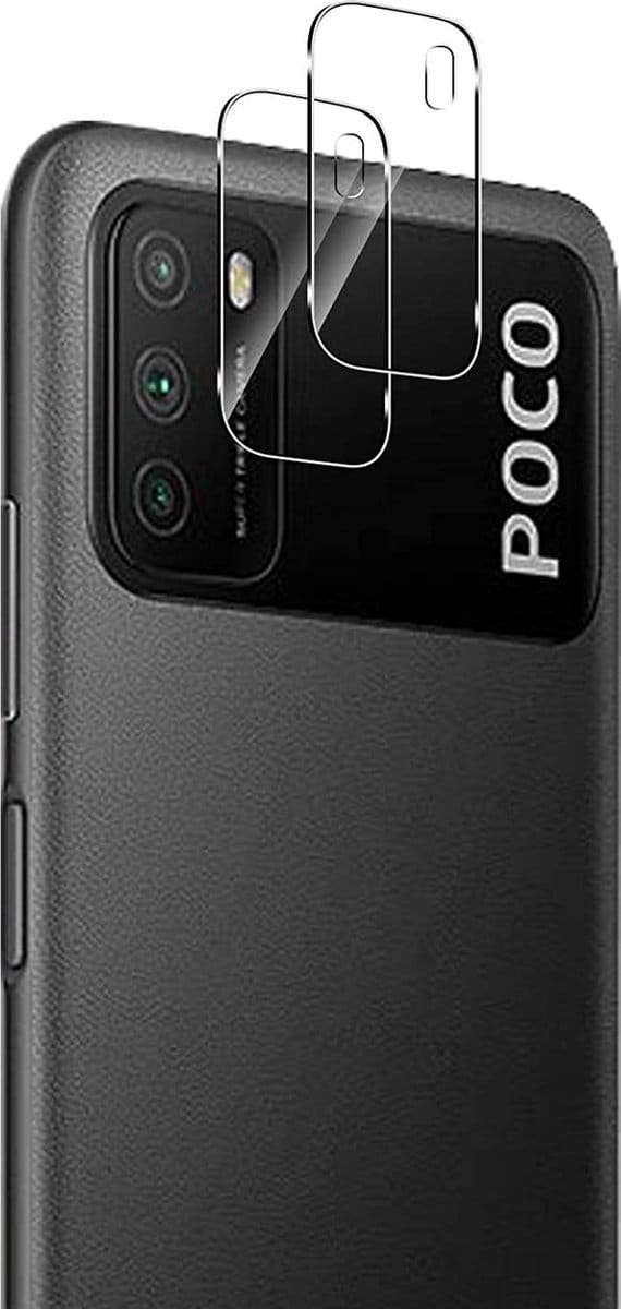 Camera Protector voor Xiaomi Poco M3 - 2 stuks van glas Transparante glazen