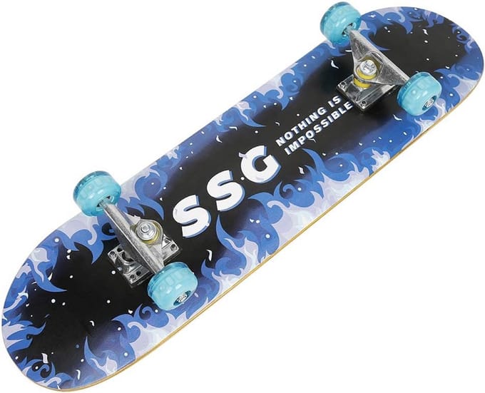 Compleet skateboard voor kinderen en volwassenen met dubbel KickMaple Deck