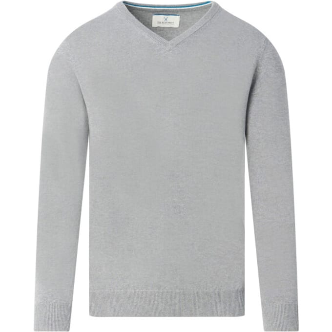 The BLUEPRINT Premium Trui V-hals Heren Grijs