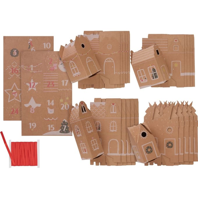 Adventskalender set "Peperkoek huis"