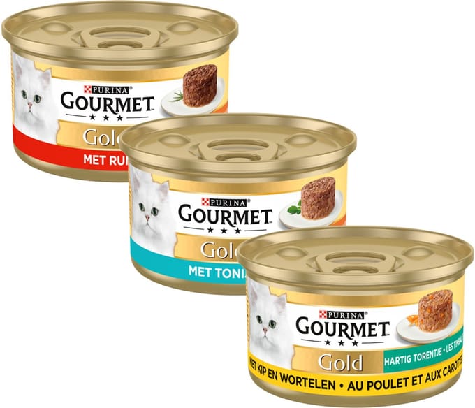 Gourmet Gold Hartig Torentje - Tonijn - 48 x 85 g